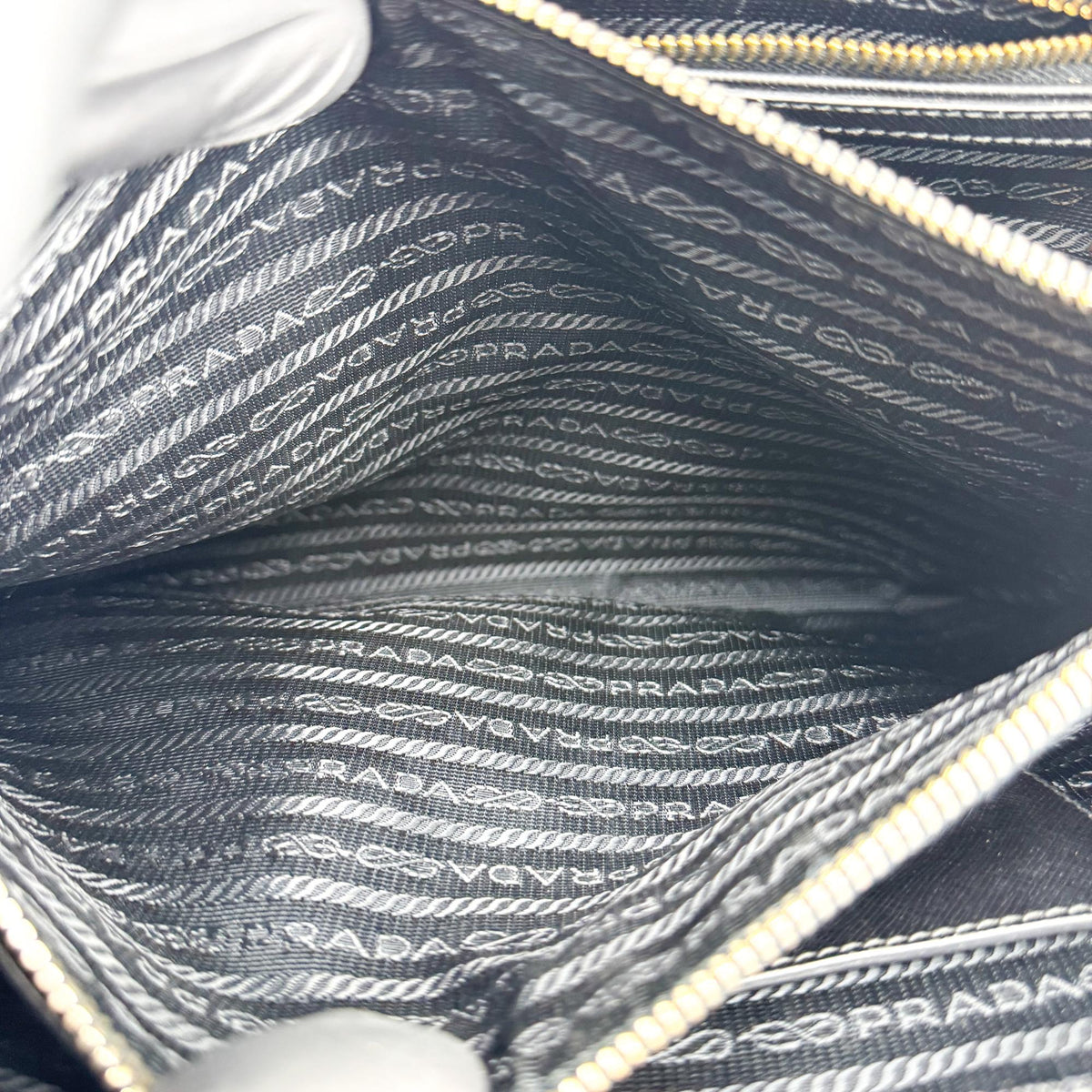 Prada Lux Open Saffiano Leather, Black, Leather, Tote Bag