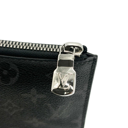 Louis Vuitton Pochette Voyage Monogram Eclipse Canvas, Black, Canvas, Clutch