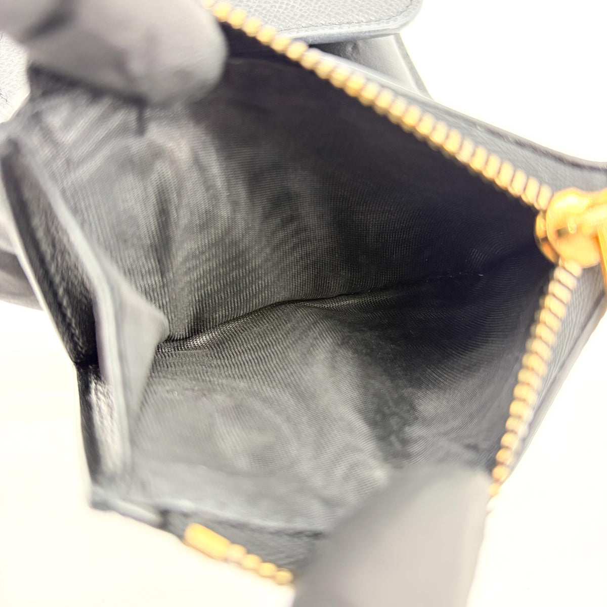 Christian Dior Saddle Lotus Leather, Black, Leather, Wallet