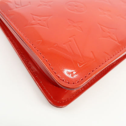 Louis Vuitton Lexington Pochette Monogram Vernis, Red, Patent Leather, Clutch