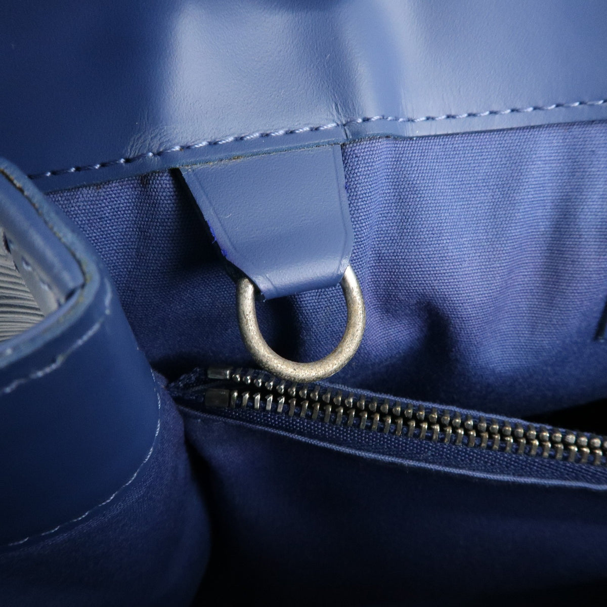 Louis Vuitton Mandara Epi Leather, Blue, Leather, Shoulder Bag