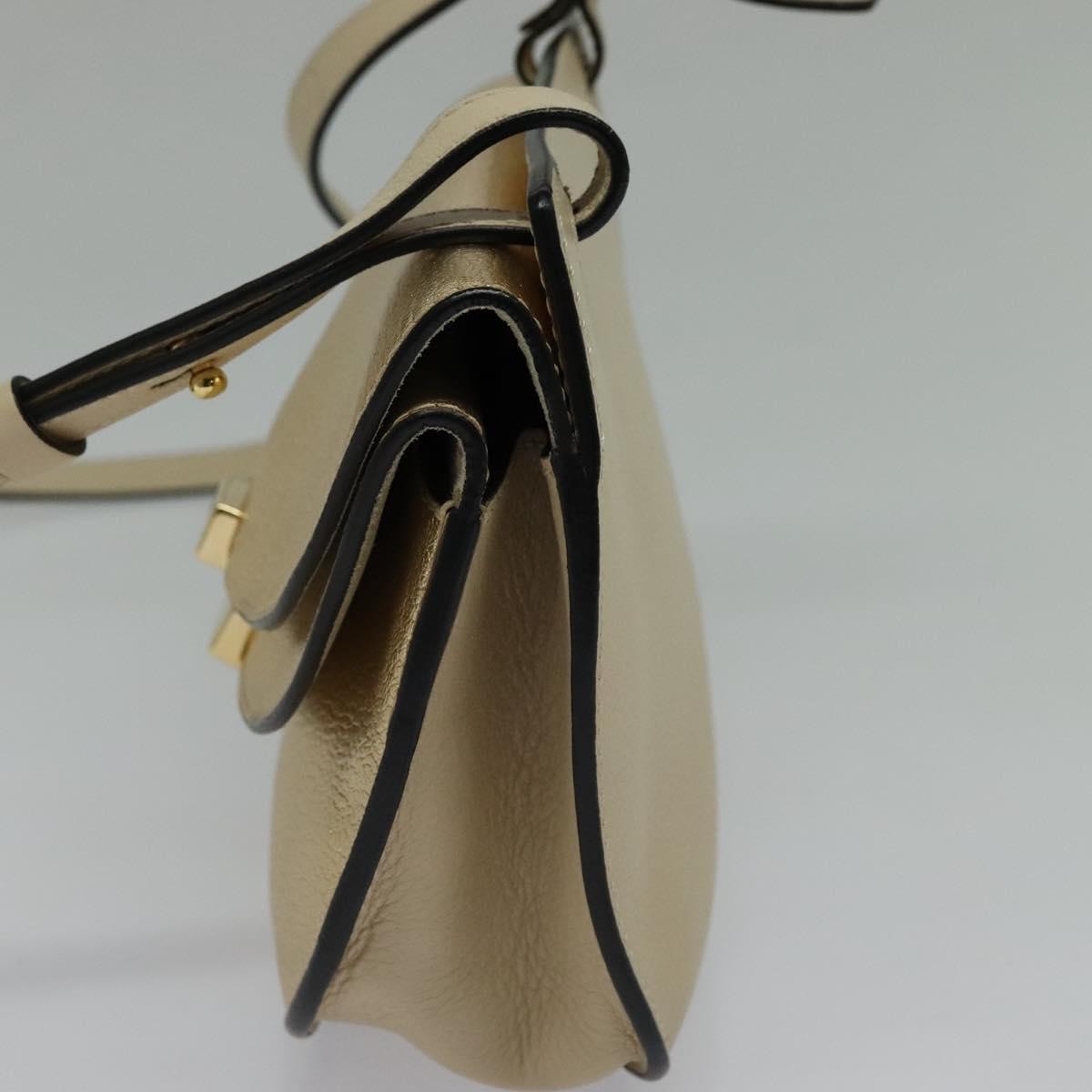Chloe Georgia Leather, Gold, Leather, Shoulder Bag