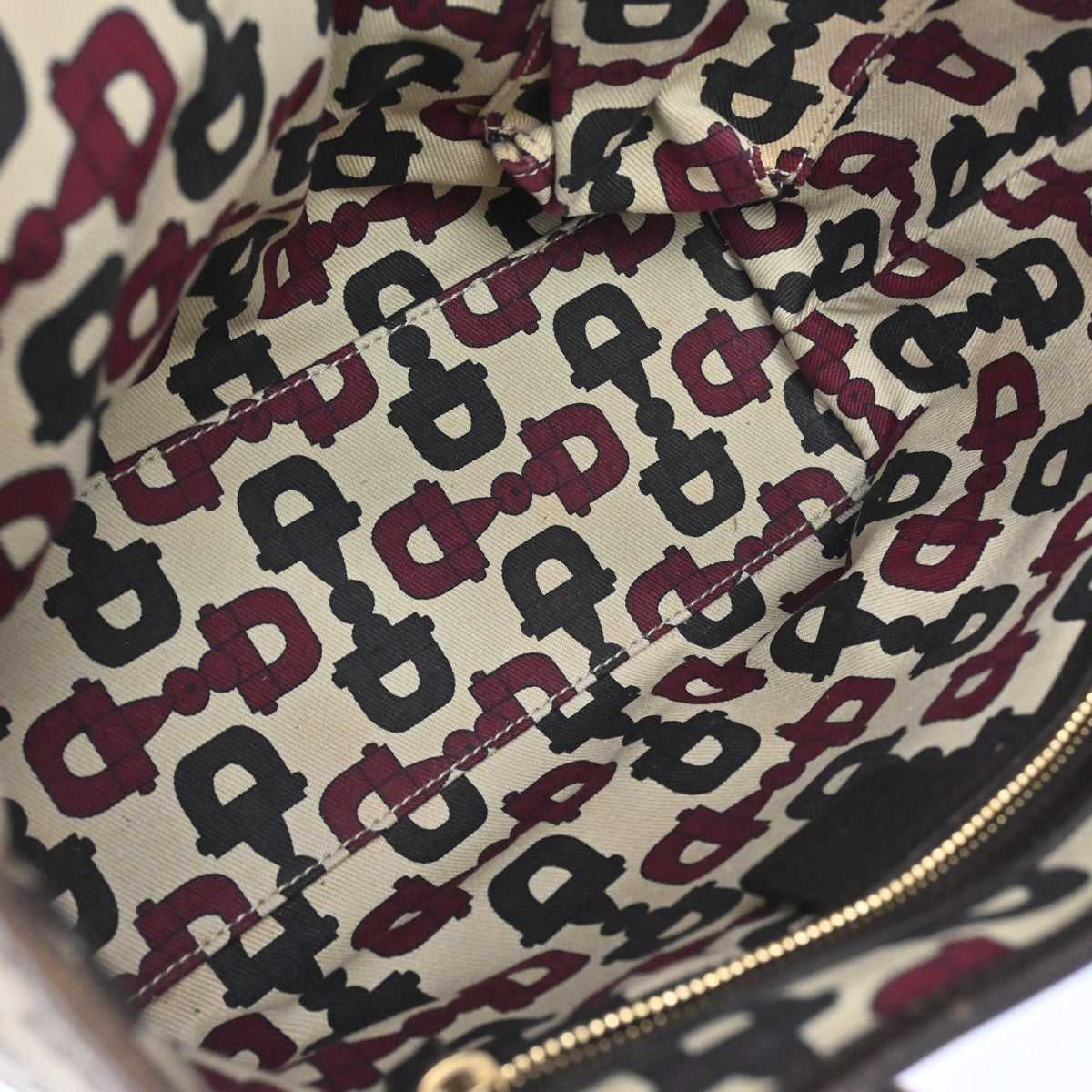 Gucci Jolicoeur Pochette GG Canvas and leather, Beige, Canvas, Handbag