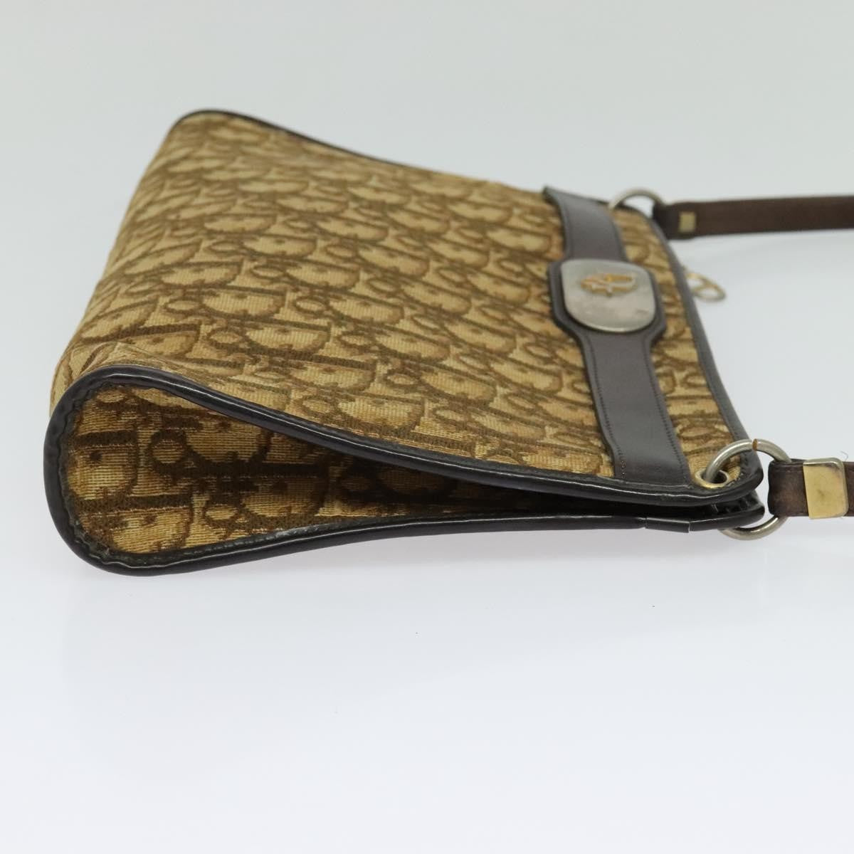 Christian Dior Vintage Trotter Canvas, Brown, Canvas, Shoulder Bag