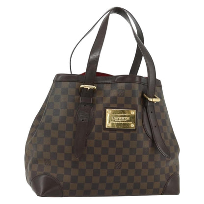 Louis Vuitton Hampstead Damier, Brown, Canvas, Tote Bag