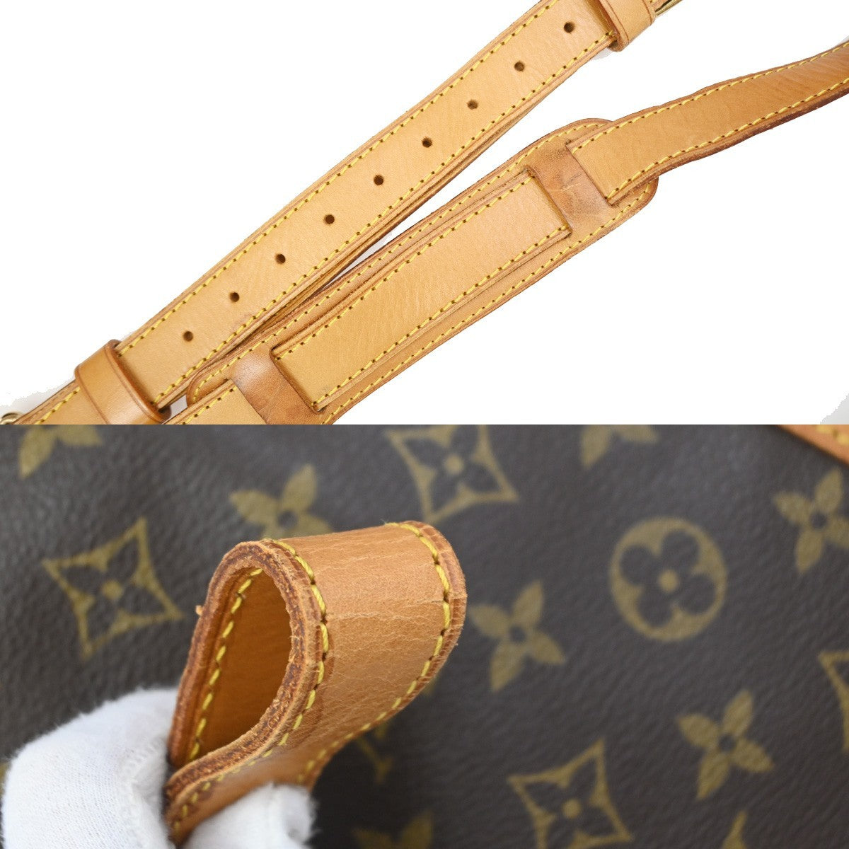 Louis Vuitton Keepall Bandoulière Monogram, Brown, Canvas, Travel Bag