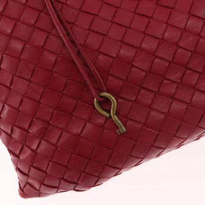 Bottega Veneta Capri Intrecciato Nappa, Red, Leather, Tote Bag