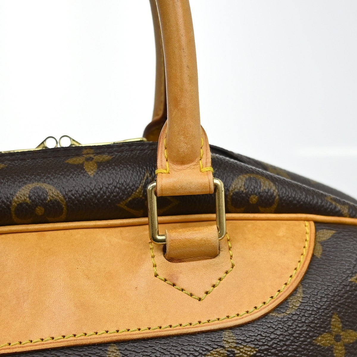 Louis Vuitton Deauville Monogram, Brown, Canvas, Handbag