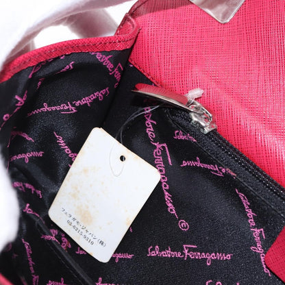 Salvatore Ferragamo Gancini Convertible Top Handle Saffiano Leather, Pink, Leather, Handbag