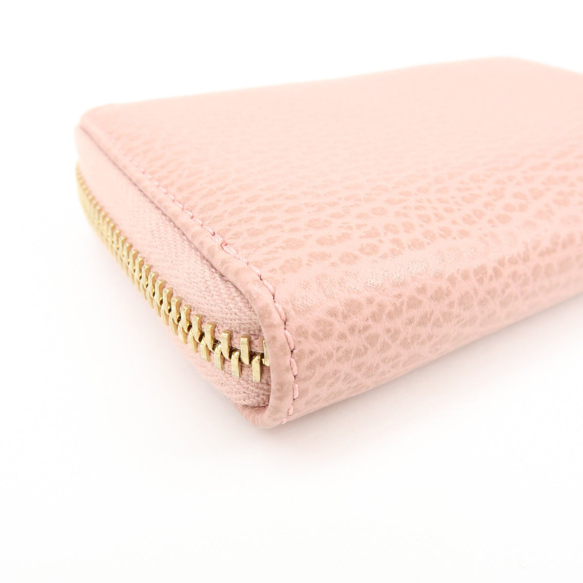 Gucci Swing Zip Around Leather, Pink, Leather, Wallet