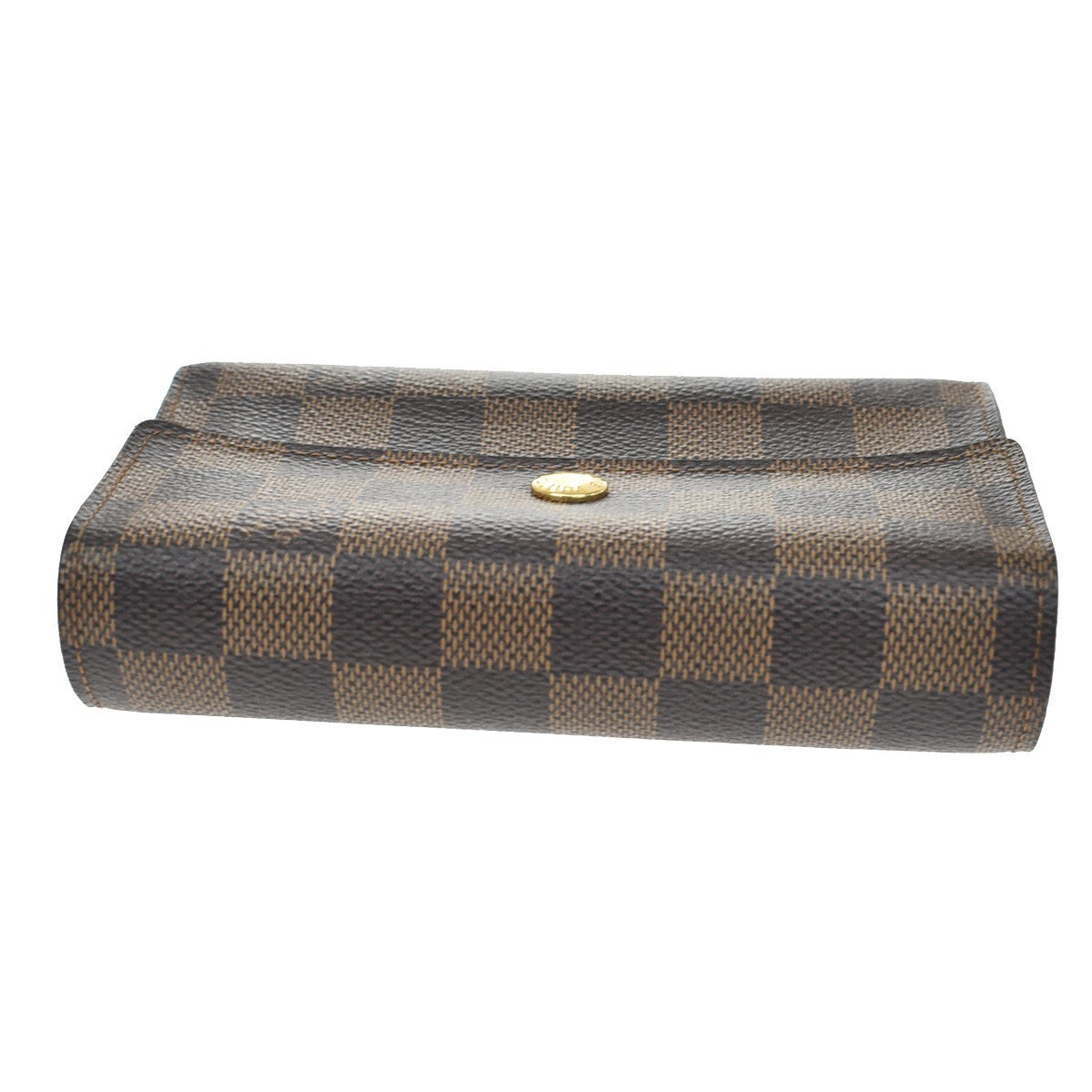 Louis Vuitton Alexandra Damier, Brown, Canvas, Wallet