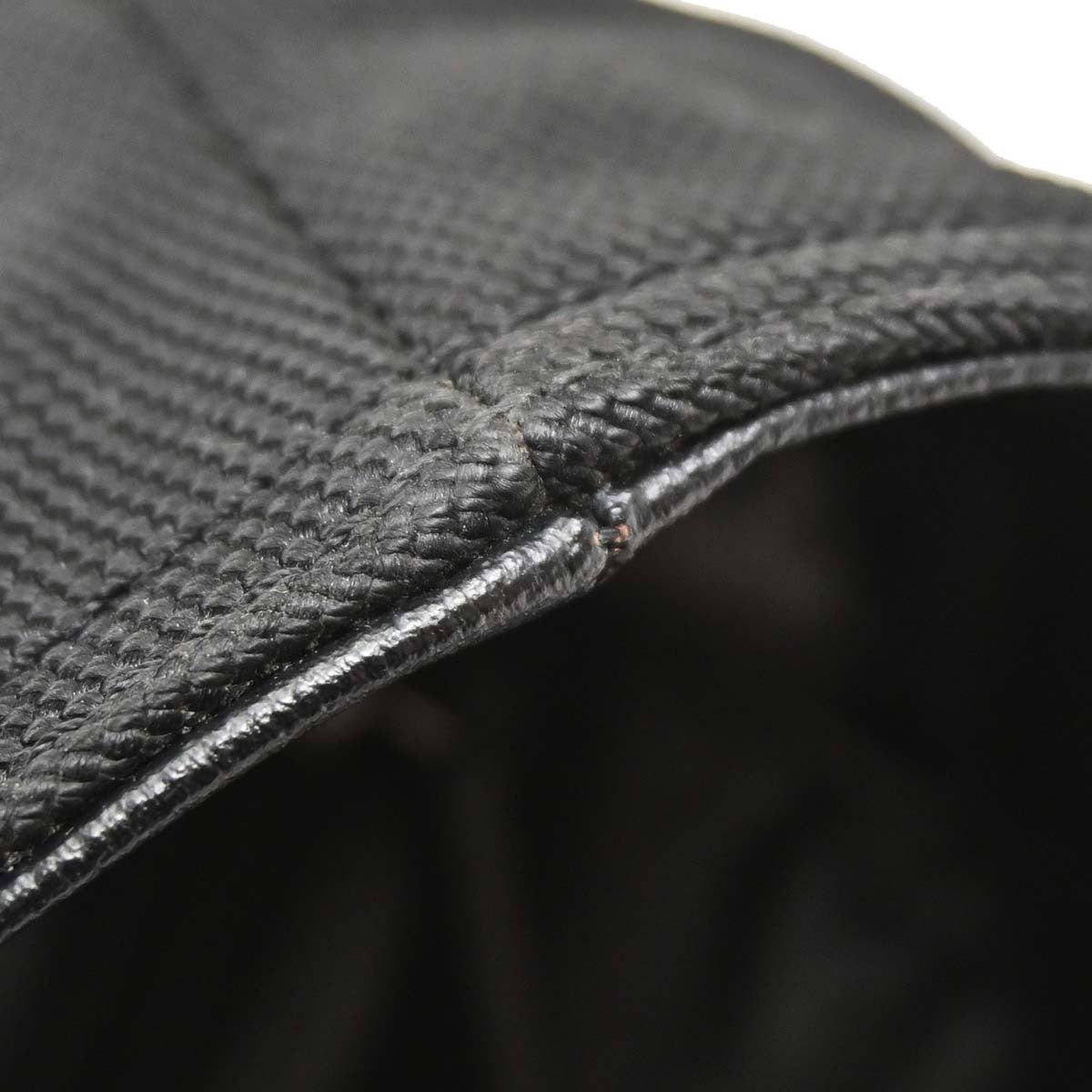 Chanel Biarritz Tote Quilted Coated Canvas, Black, Canvas, Tote Bag