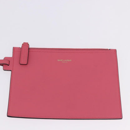 Saint Laurent Shopper Leather, Pink, Leather, Tote Bag
