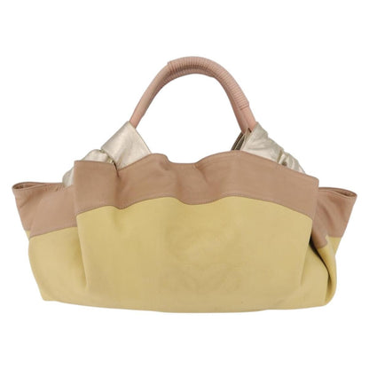 Loewe Anagram Logo Nappa Aire Hand Leather, Yellow, Leather, Handbag