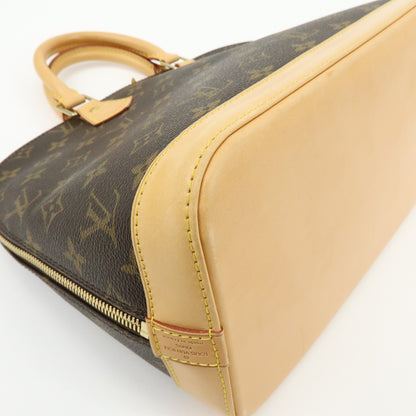 Louis Vuitton Alma Monogram Canvas, Brown, Canvas, Handbag
