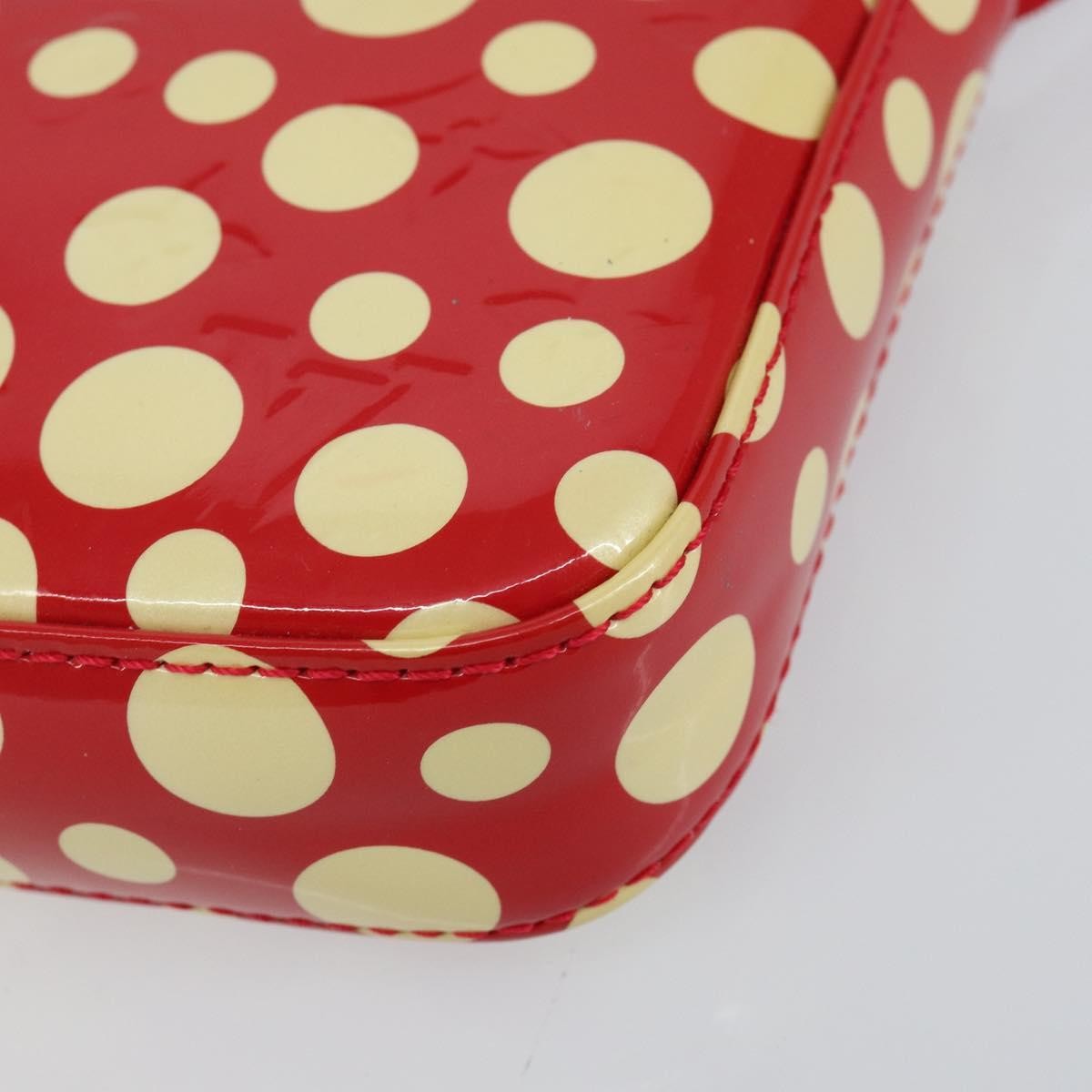 Louis Vuitton Pochette Accessoires Yayoi Kusama Painted Dots Monogram vernis, Red, Patent Leather, Clutch
