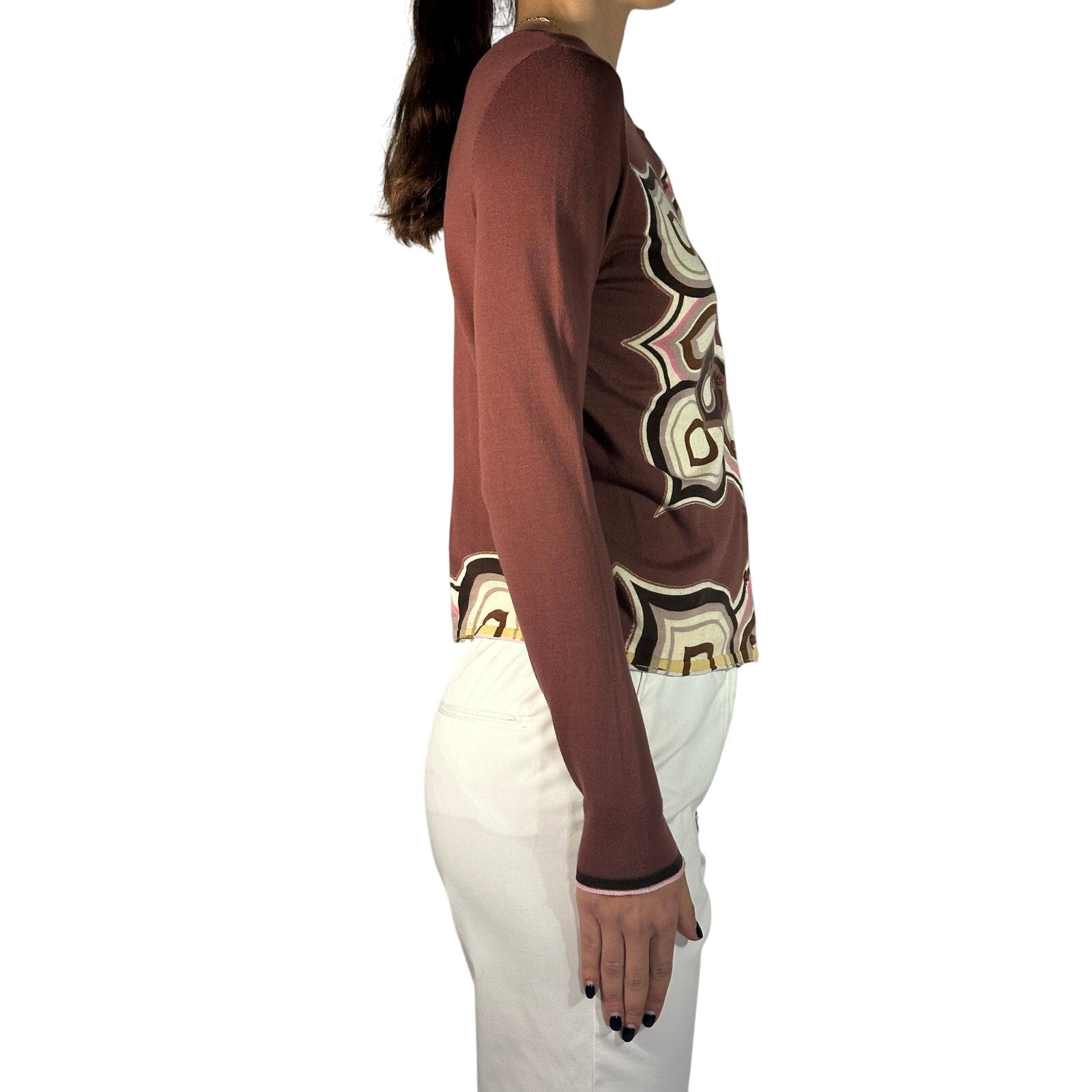 Maliparmi Floral Button Front Cardigan