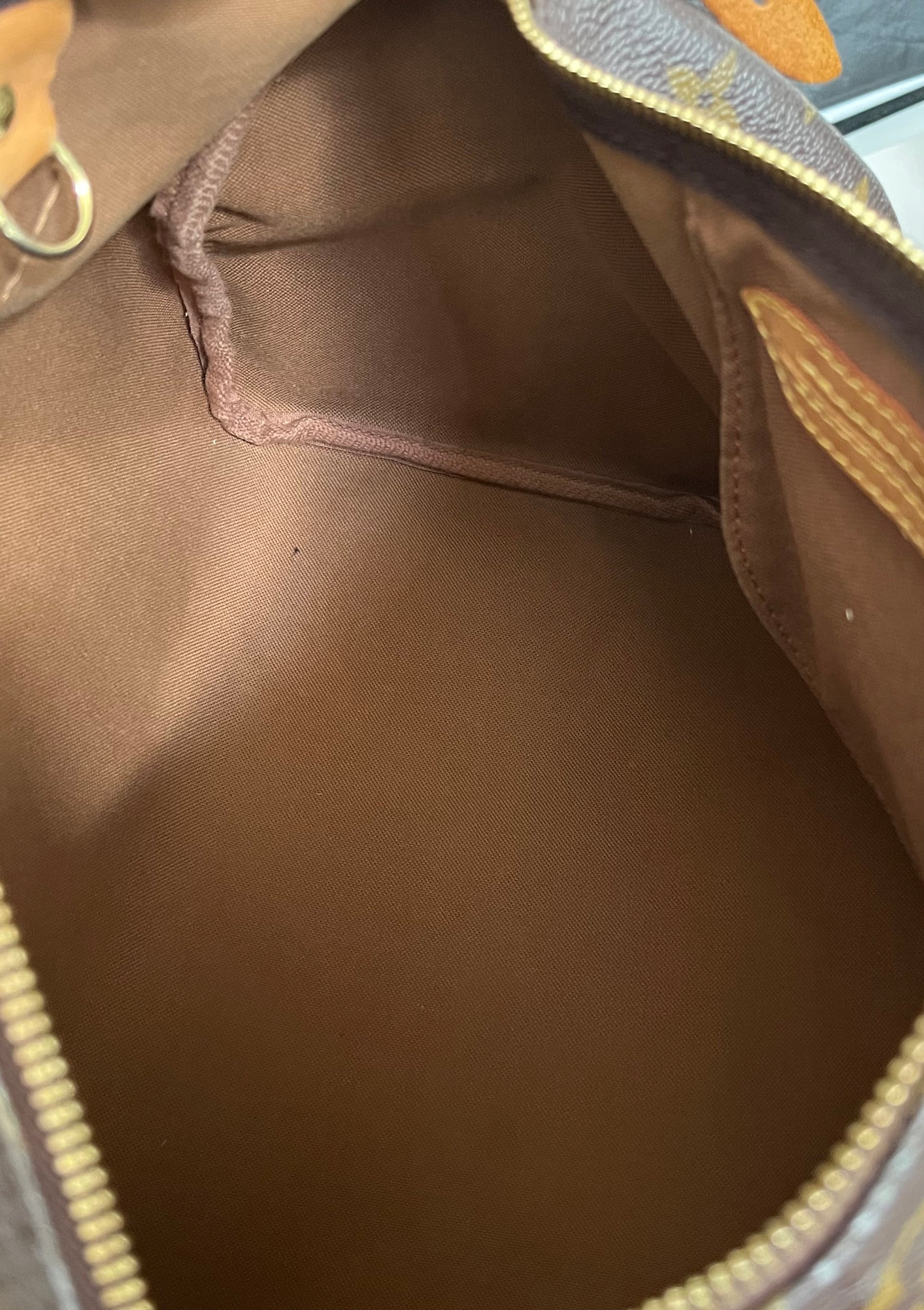 Louis Vuitton Speedy Monogram, Brown, Canvas, Handbag