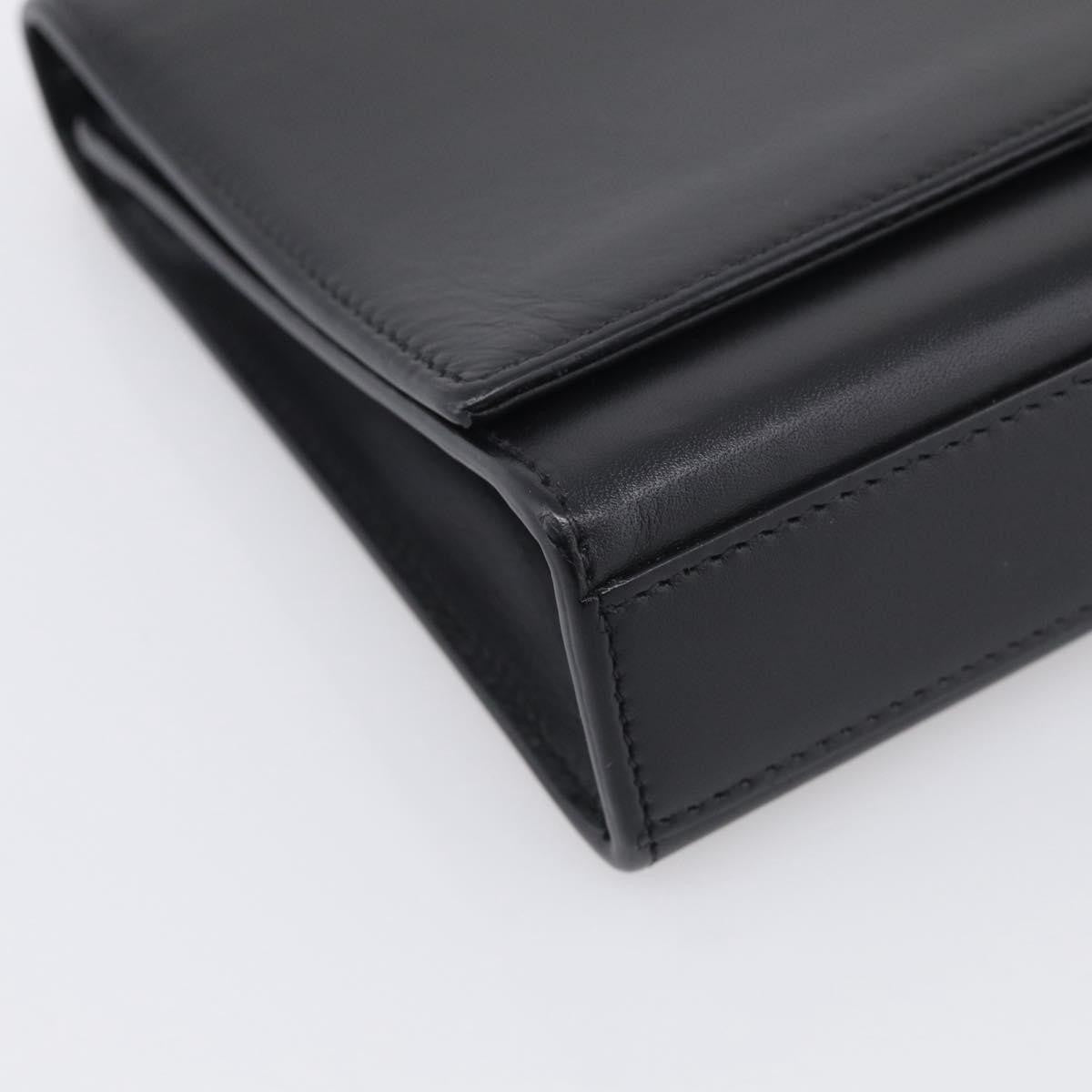 Saint Laurent Classic Monogram Tassel Leather, Black, Leather, Crossbody Bag