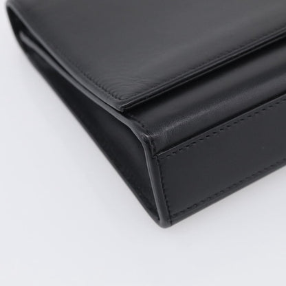 Saint Laurent Classic Monogram Tassel Leather, Black, Leather, Crossbody Bag