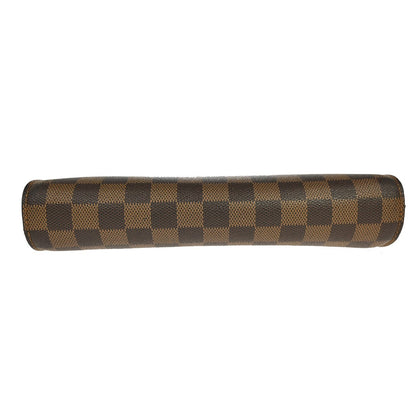 Louis Vuitton Pochette Saint Louis Damier Ebene, Brown, Canvas, Clutch