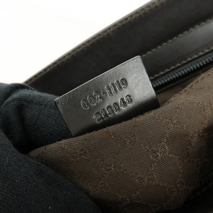 Gucci Vintage Web Canvas and Leather, Beige, Canvas, Crossbody Bag