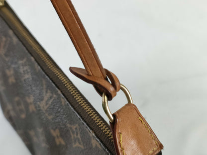 Louis Vuitton Pochette Accessoires Monogram Canvas, Brown, Canvas, Clutch