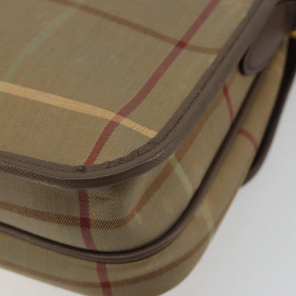 Burberry Nova Check Canvas and Leather, Brown, Canvas, Handbag