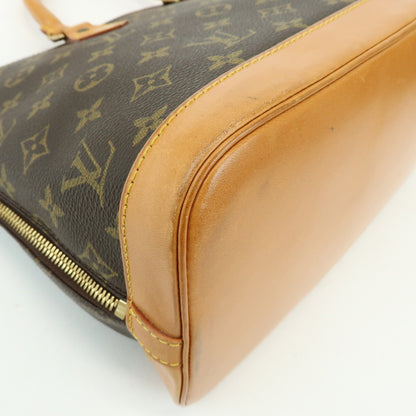 Louis Vuitton Alma Monogram Canvas, Brown, Canvas, Handbag