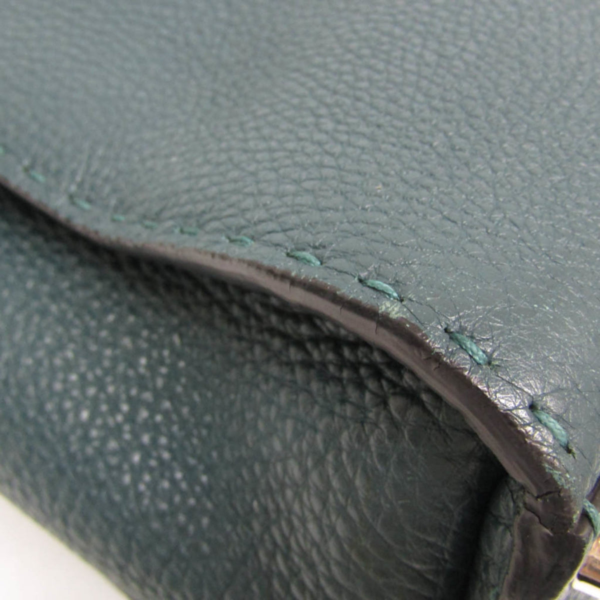 Fendi Monster Selleria Peekaboo Leather, Green, Leather, Handbag