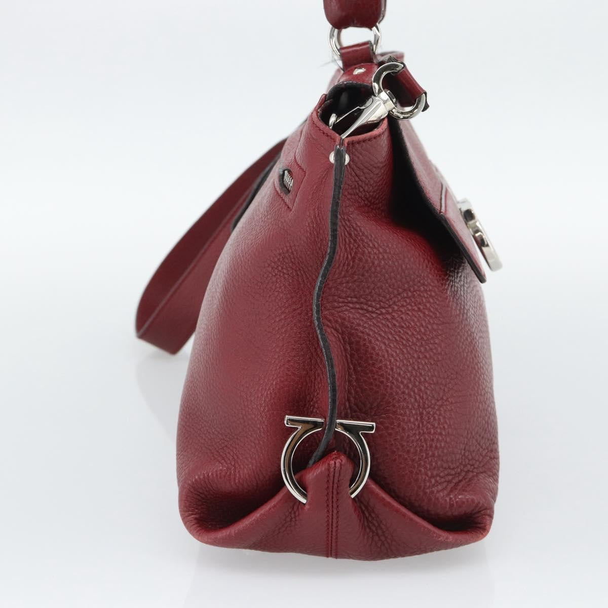 Salvatore Ferragamo Sofia Satchel Leather, Red, Leather, Handbag