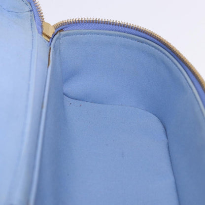 Louis Vuitton Sullivan Horizontal Monogram Vernis, Blue, Patent Leather, Handbag