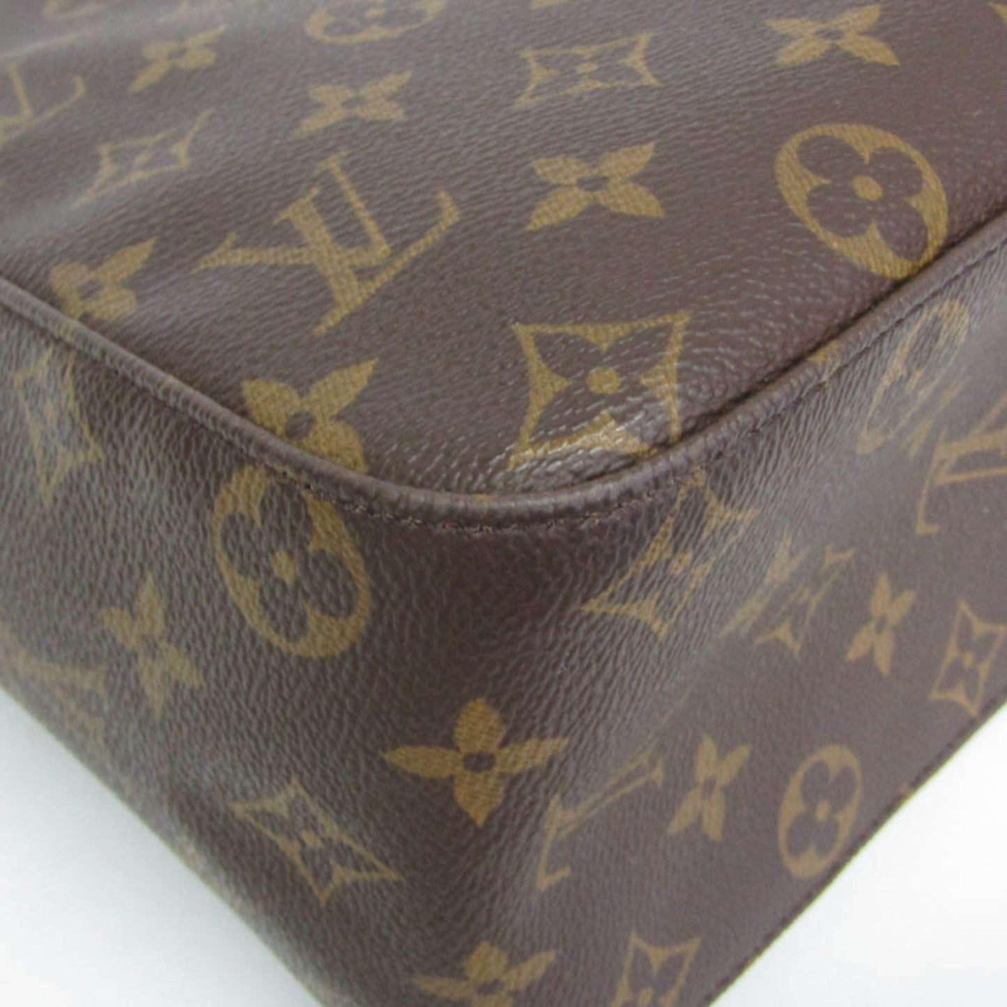 Louis Vuitton Looping Monogram Canvas, Brown, Canvas, Handbag
