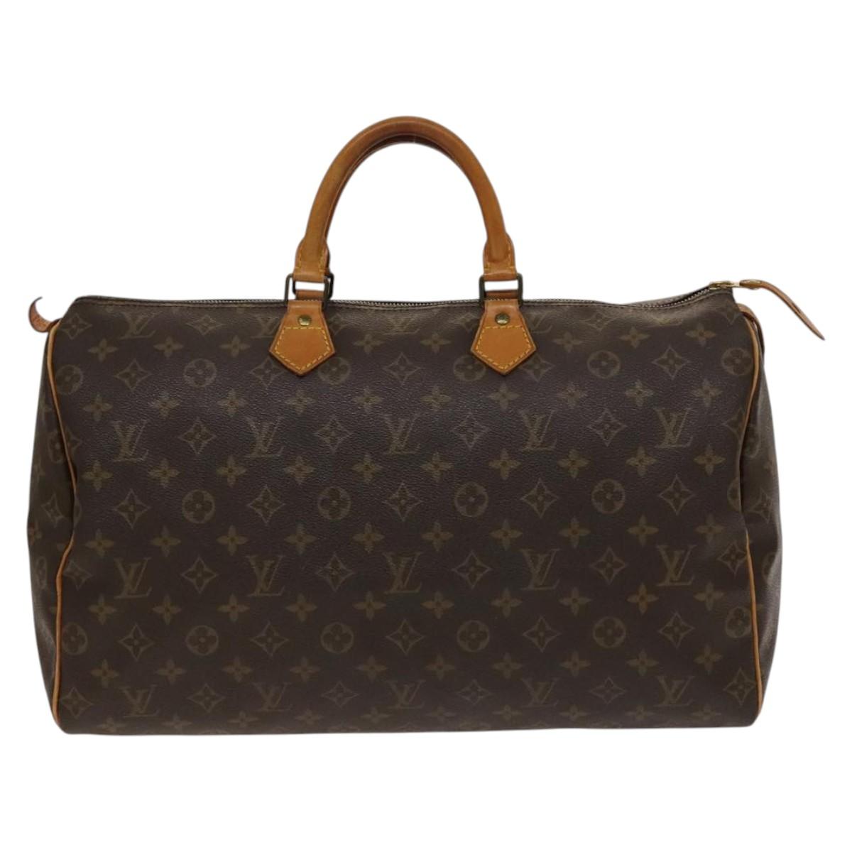 Louis Vuitton Speedy Handbag Monogram Canvas, BROWN, CANVAS, Handbag