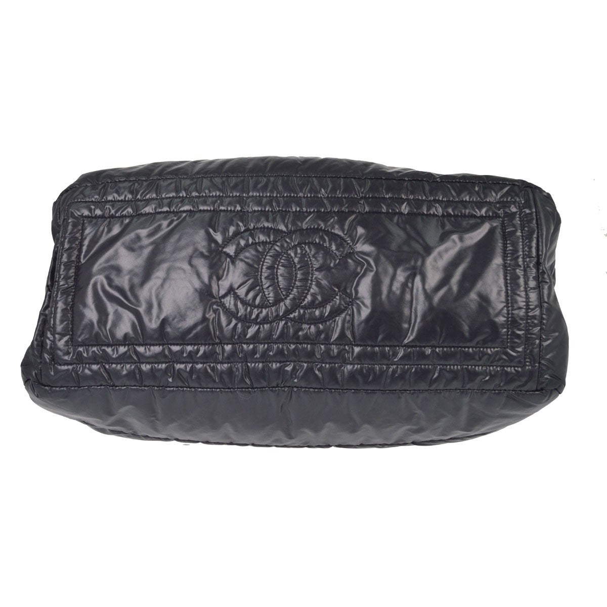 Chanel Coco Cocoon Bowling Quilted Nylon, Black, Nylon, Handbag