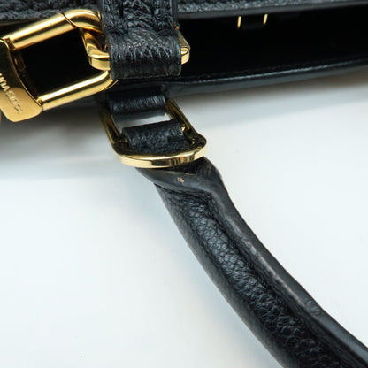 Louis Vuitton Vosges Whipstitch Monogram Empreinte Leather, Black, Leather, Handbag