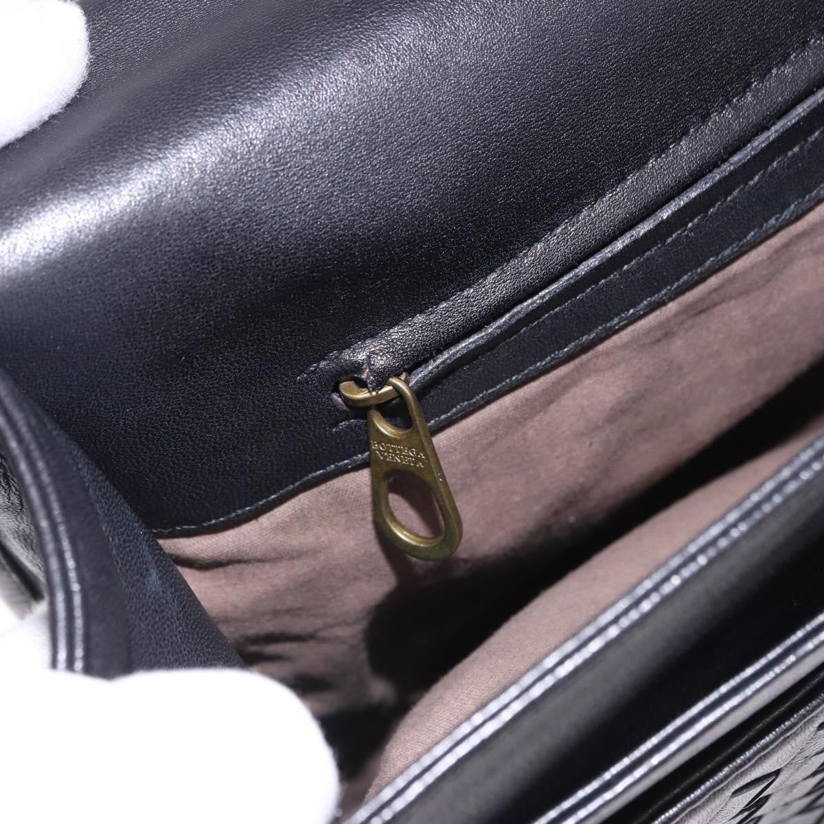 Bottega Veneta Envelope Intrecciato Nappa, Black, Leather, Briefcase