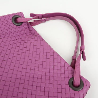 Bottega Veneta Garda Intrecciato Nappa, Purple, Leather, Handbag