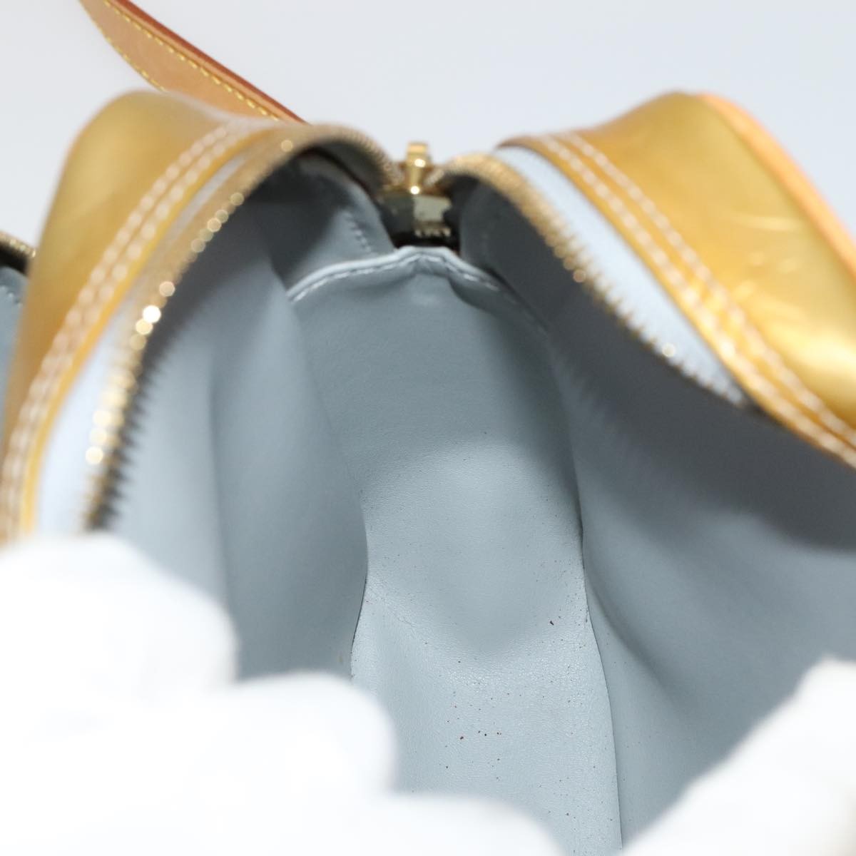 Louis Vuitton Wooster Monogram Vernis, Yellow, Patent Leather, Handbag
