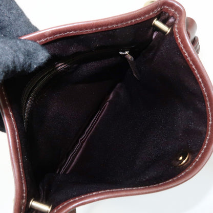 Saint Laurent Kahara Cassandra Canvas, Brown, Canvas, Shoulder Bag