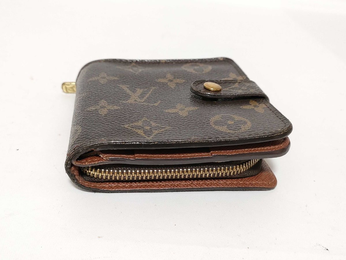 Louis Vuitton Compact Zip Perforated Monogram Canvas, Brown, Canvas, Wallet