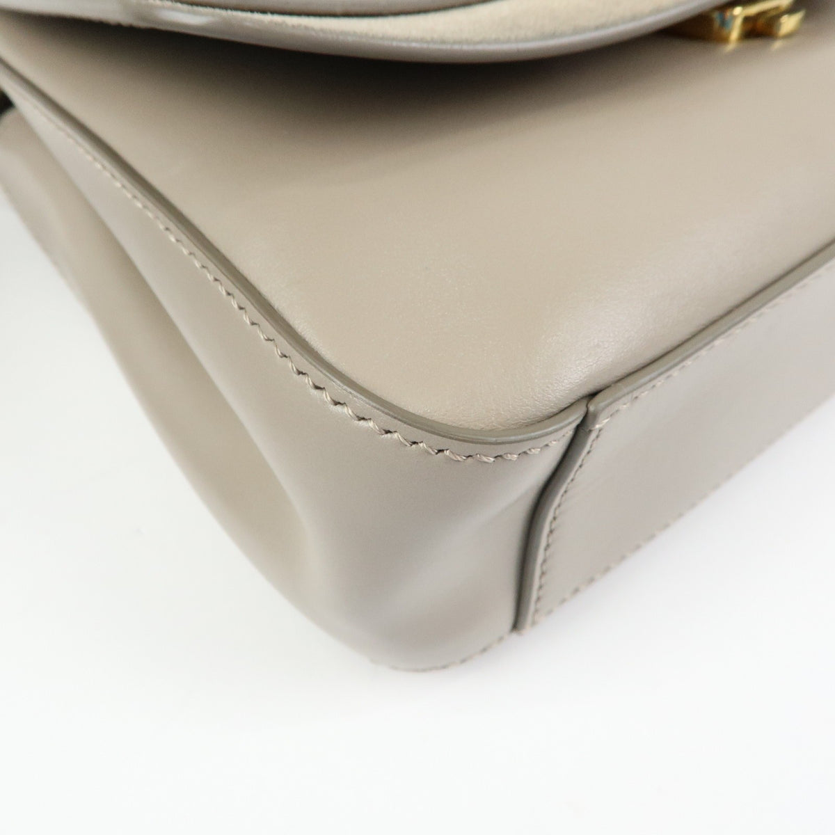Chloe C Shoulder Bag Leather, Gray, Leather, Shoulder Bag