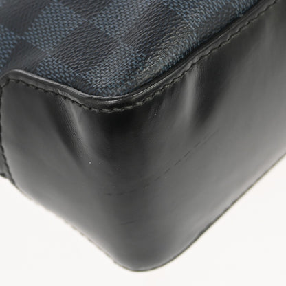 Louis Vuitton Greenwich Messenger Damier Cobalt, Black, Canvas, Shoulder Bag