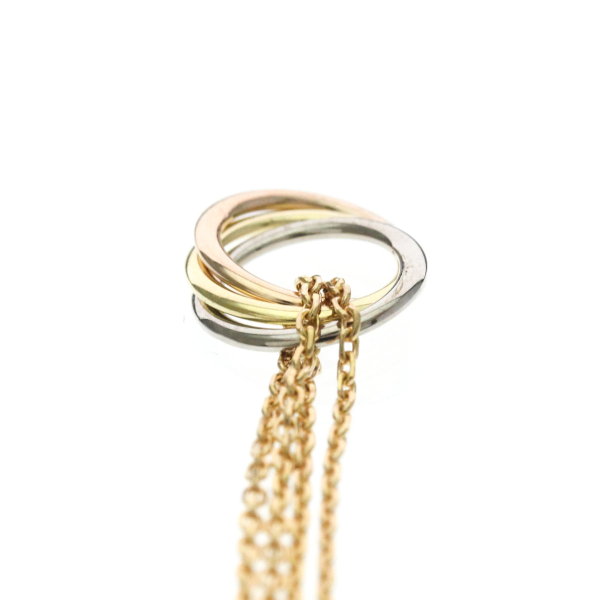 Cartier Trinity Choker 18K Tricolor Gold, Gold, Gold, Necklace