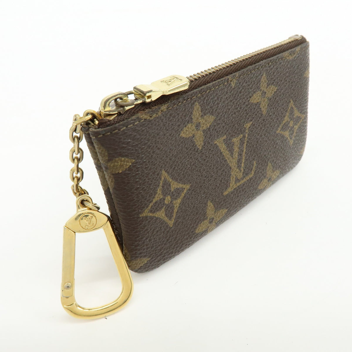 Louis Vuitton Key Monogram Canvas, Brown, Canvas, Clutch