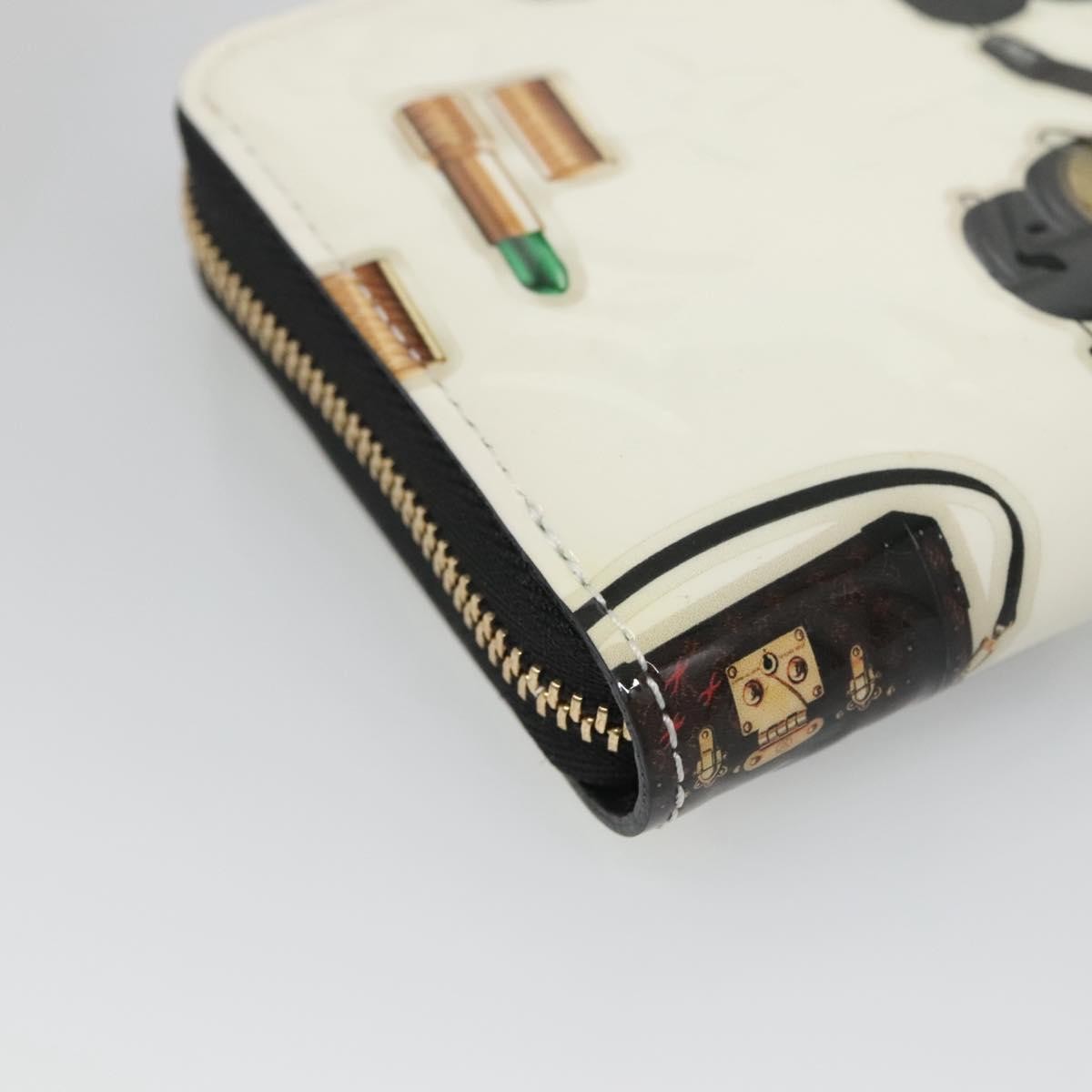 Louis Vuitton Nicolas Ghesquière Zippy Patent Monogram, White, Patent Leather, Wallet