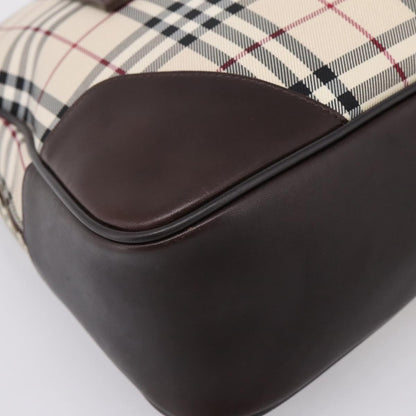 Burberry Boston Nova Check Canvas, Beige, Nylon, Handbag