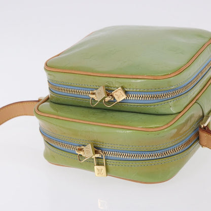 Louis Vuitton Wooster Monogram Vernis, Green, Patent Leather, Handbag