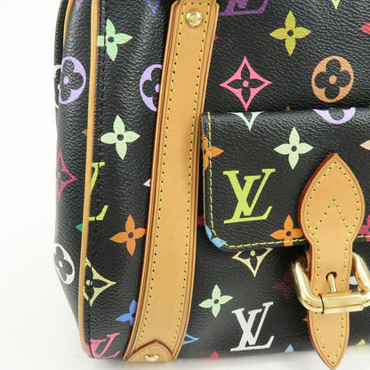 Louis Vuitton Priscilla Monogram Multicolor, Black, Canvas, Handbag