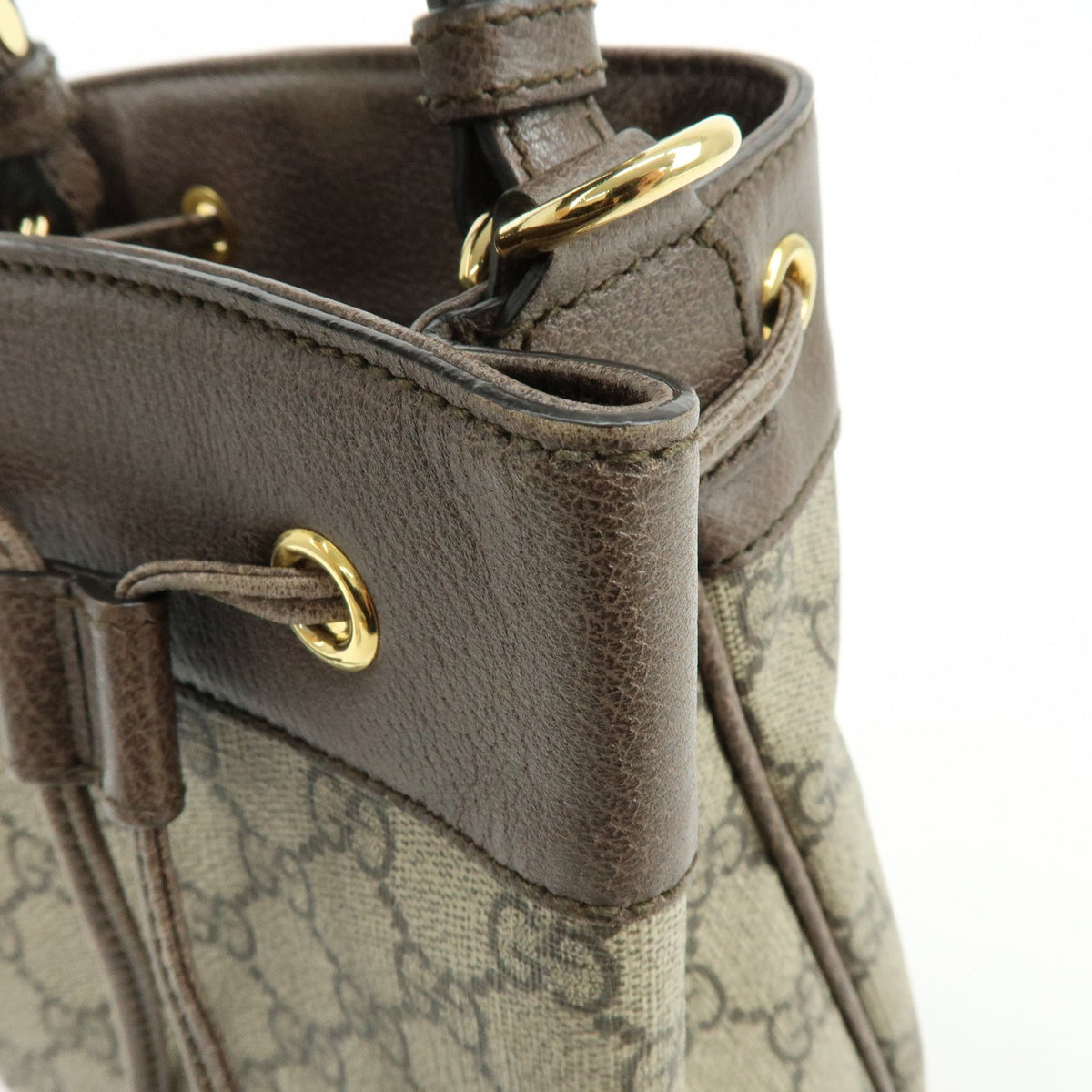 Gucci Ophidia Bucket GG Coated Canvas, Beige, Canvas, Handbag